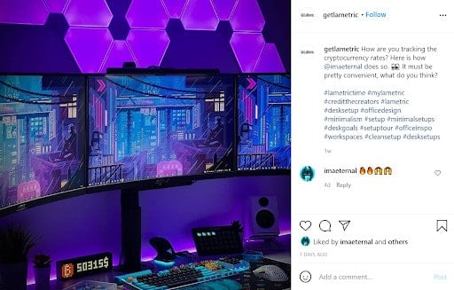 LaMetric's customers gaming set up