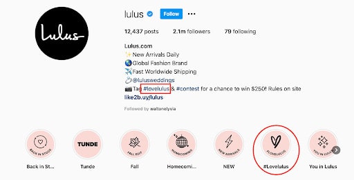 Lulu's hashtag campaign love lulus