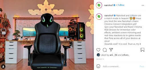 Nanoleaf campaign with Razor