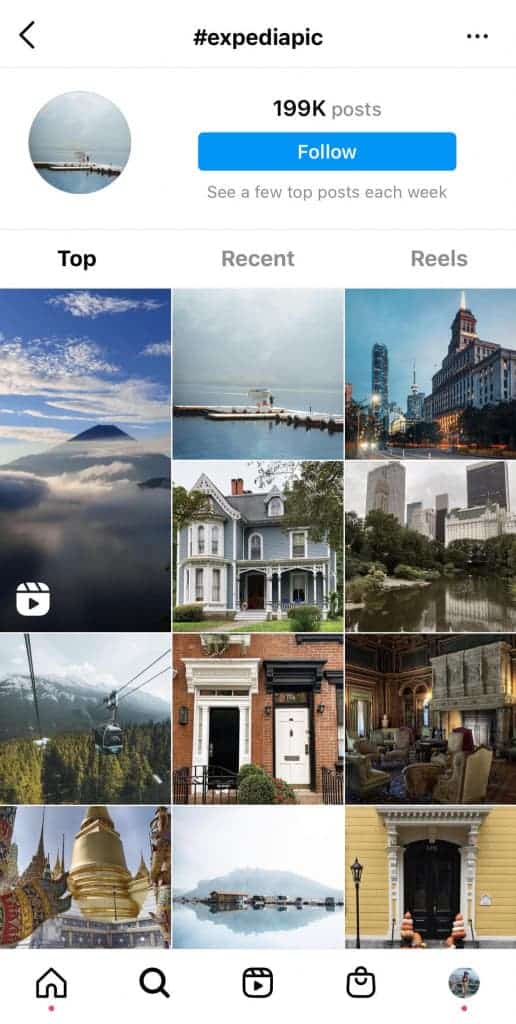 Expedia's user generated content campaign
