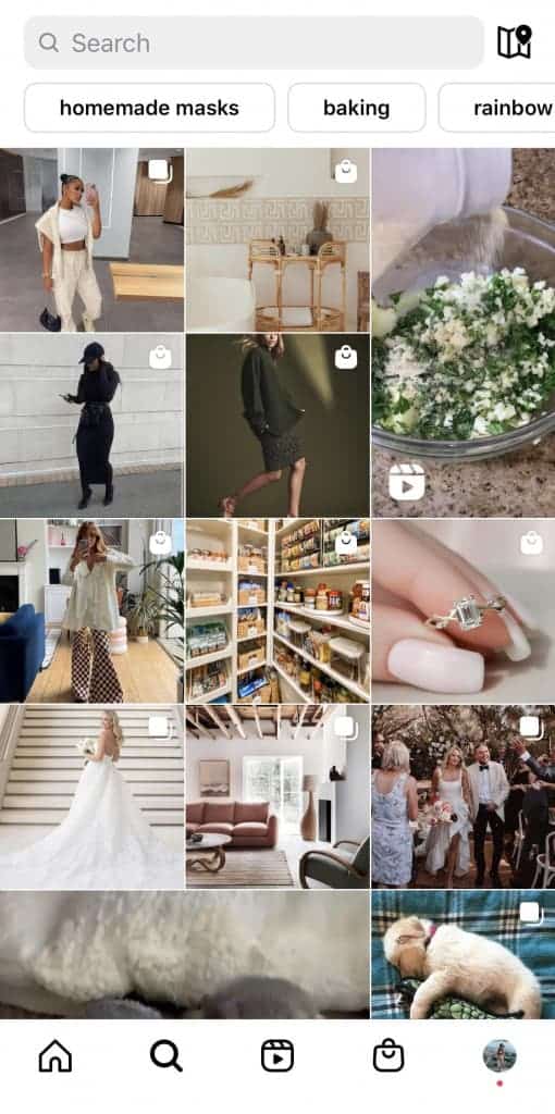 Instagram Explore Page