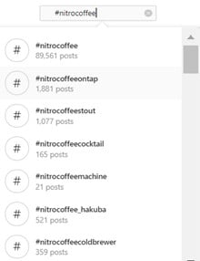 Search results for hashtag nitro coffee