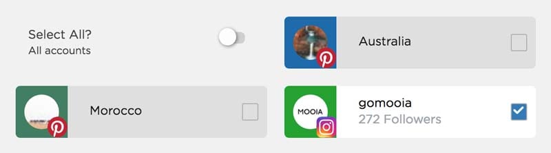 Select Account - Sked Social