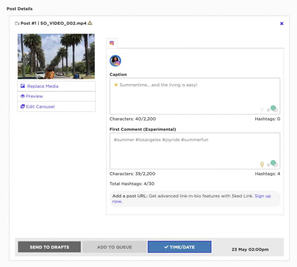 How to post videos to instagram from PC