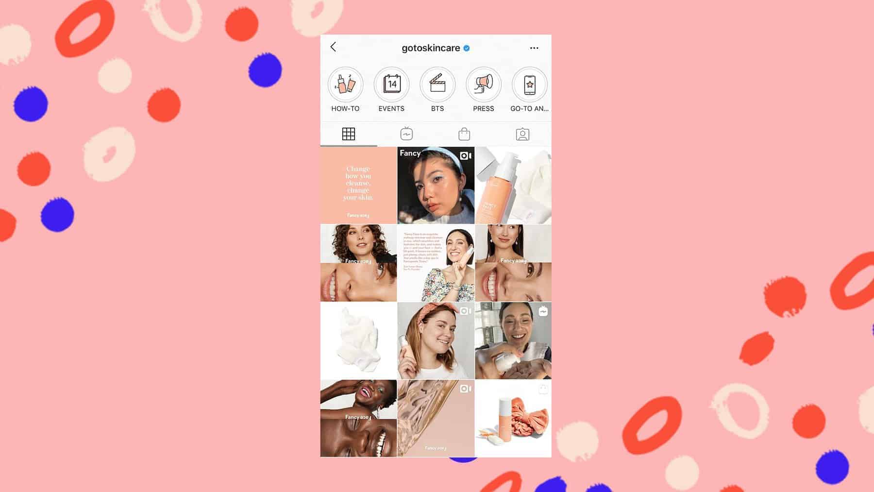 Go To Skincare Instagram grid