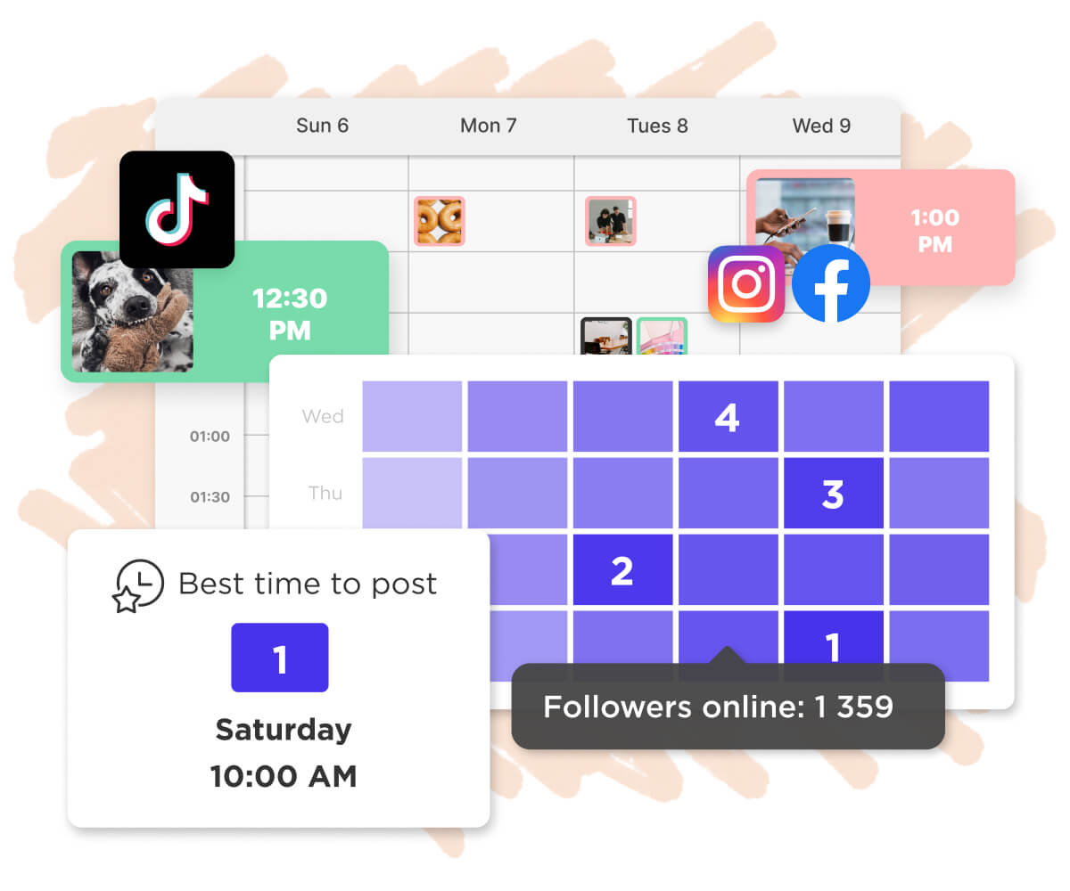 Sked's best-times-to-post on Facebook tool