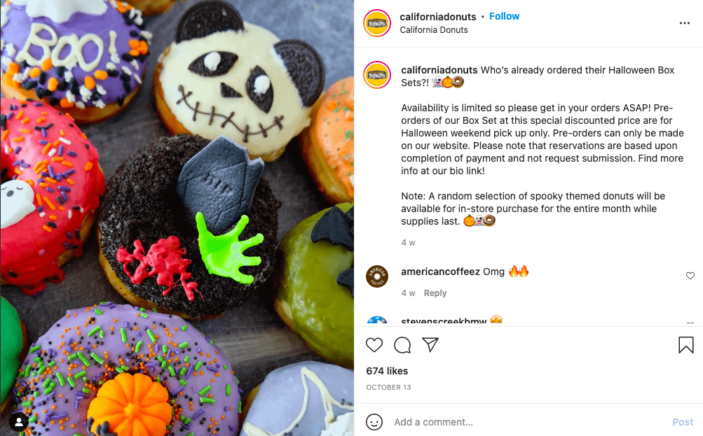 California Donuts halloween donuts