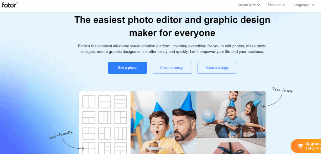 Fotor photo ediate and graphic design maker