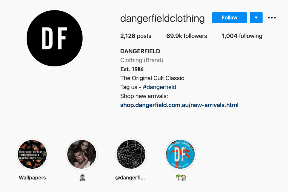 Dangerfield's hashtag in bop strategy
