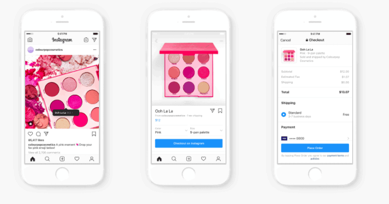 Instagram Checkout overview.