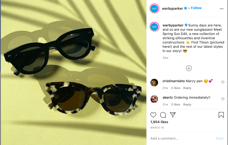 Tagging Products on Instagram.
