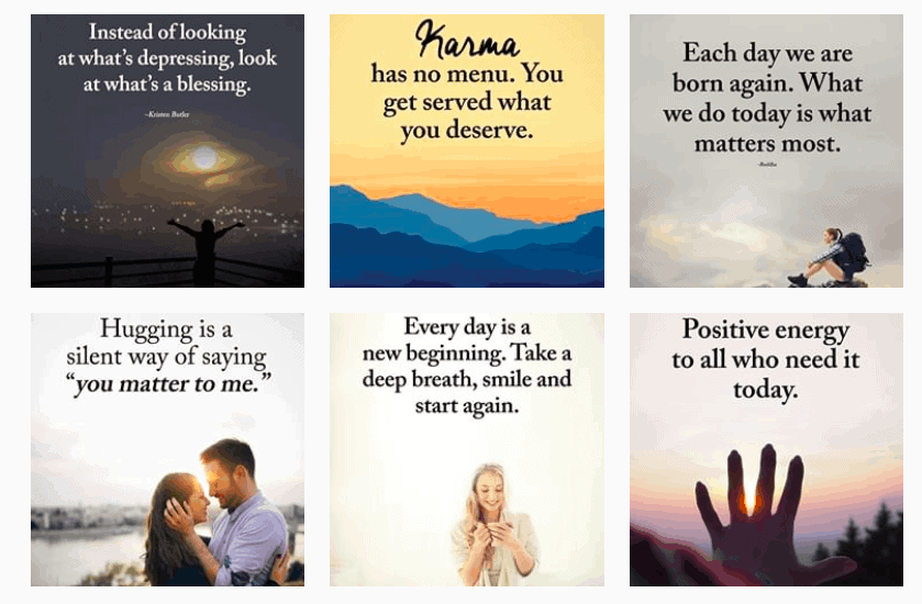 Example of instagram quotes.