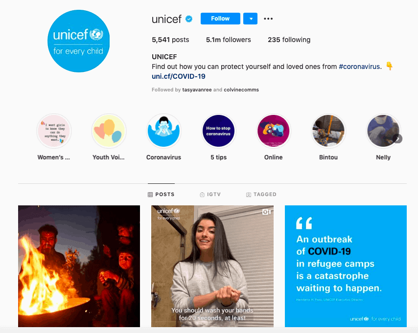 Instagram profile picture example.