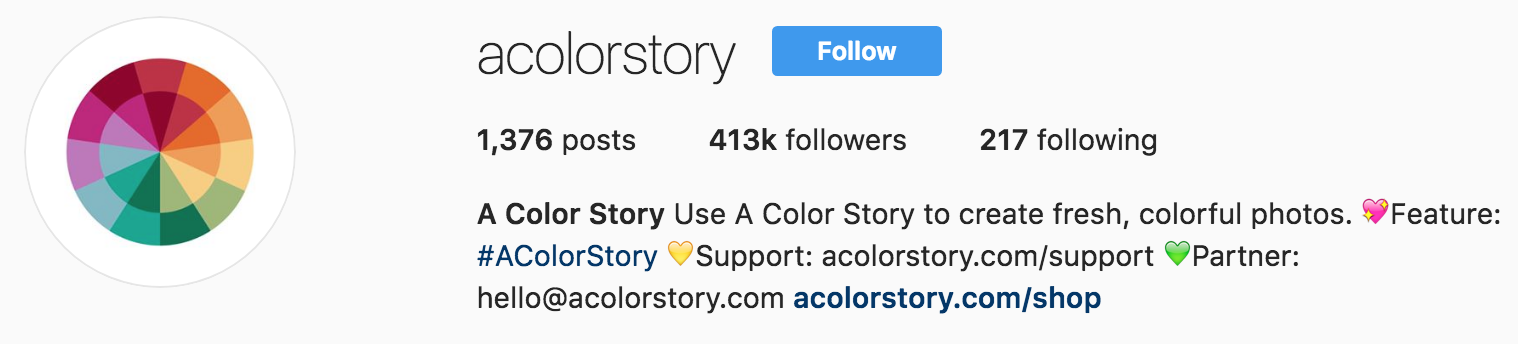 An image showing an Instagram profile page.