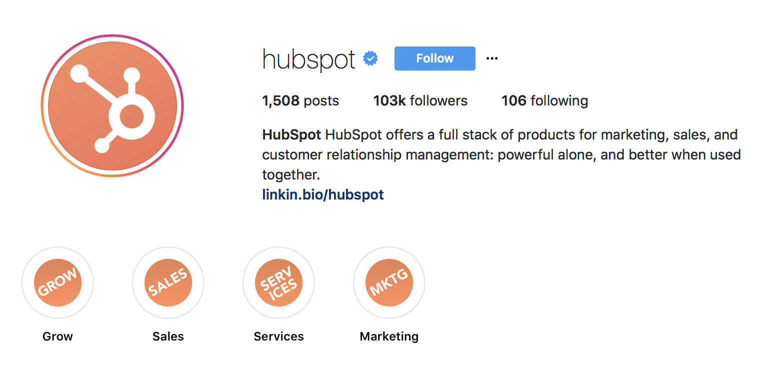 instagram business bio