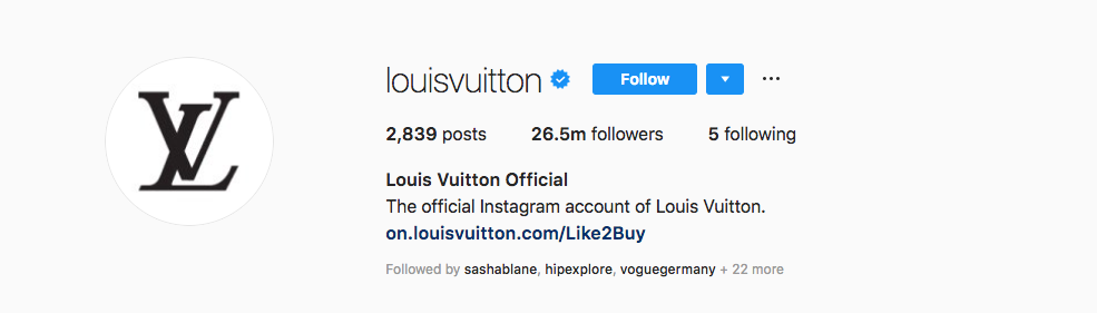 instagram business bio