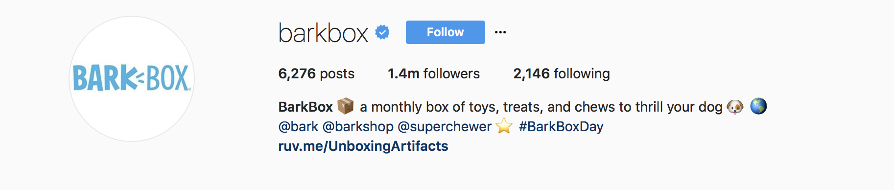 instagram business bio