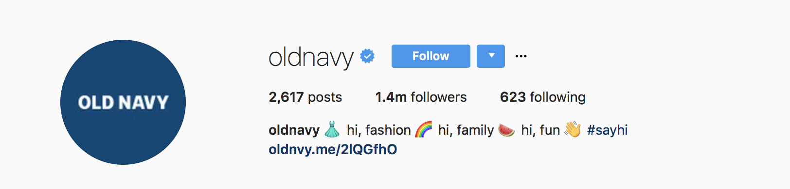 instagram business bio