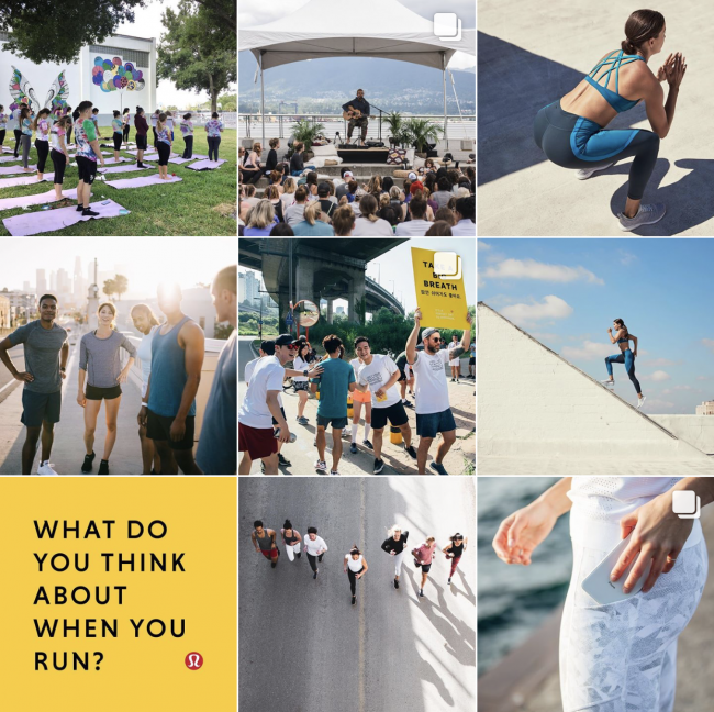How to Sell on Instagram - Lululemon - Sked Social