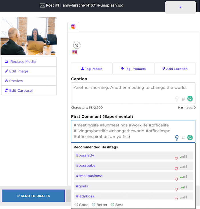 Instagram tagging - Hashtagging - Sked Social