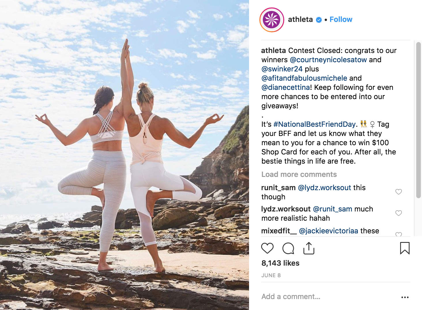 Best Instagram Campaigns 2018 - Athleta - Sked Social