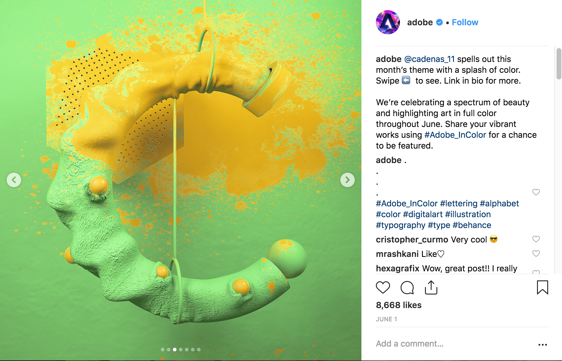 Best Instagram Campaigns 2018 - Adobe - Sked Social