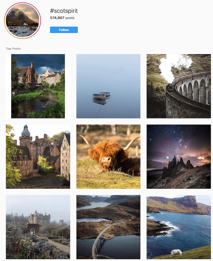 Travel Brands on Instagram - Scot Spirit - Sked Social