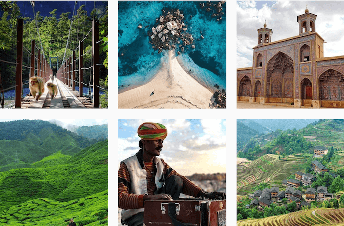 Travel brands on Instagram - World Nomads - Sked Social