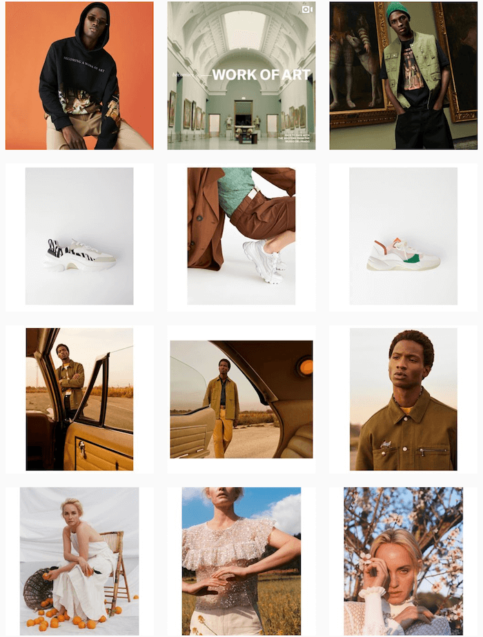 Fashion brands on Instagram - Zara - Sked Social