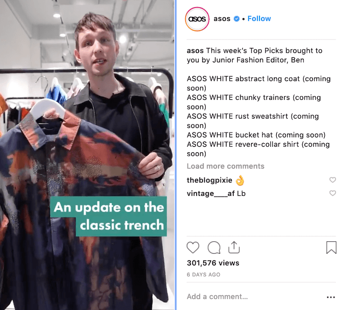 Fashion Brands on Instagram - ASOS - Sked Social
