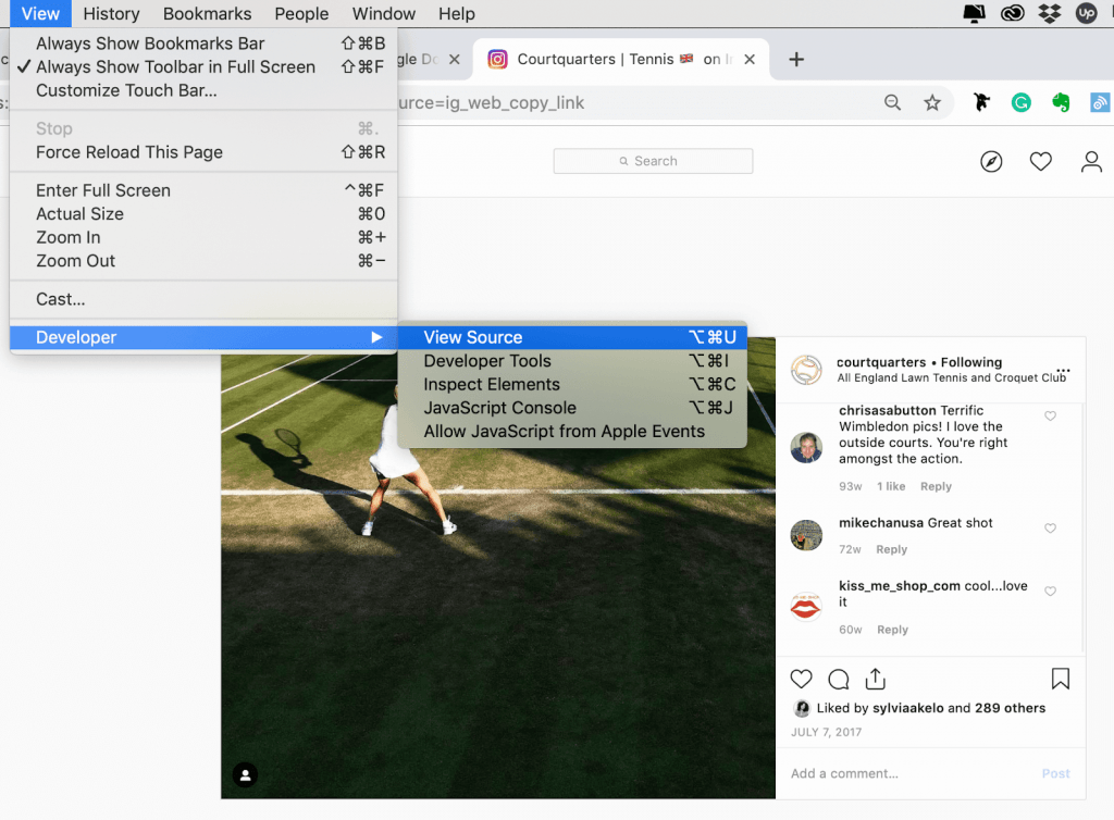 How To Save Instagram Photo -PC or Mac - View Source - Sked Social
