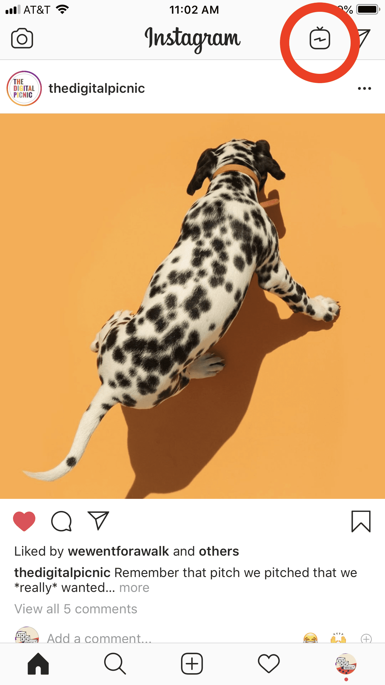 IGTV logo on Instagram app