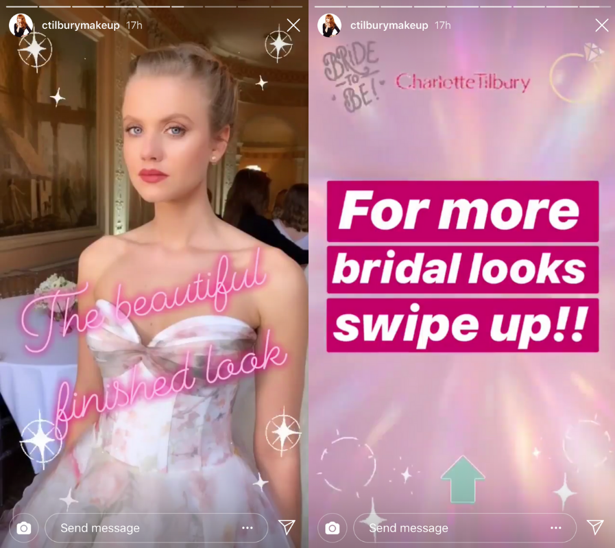 Charlotte Tilbury Instagram story 