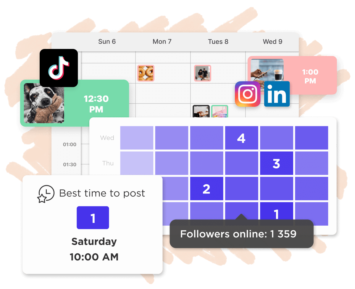 Screenshots of Sked’s social media inbox management tools