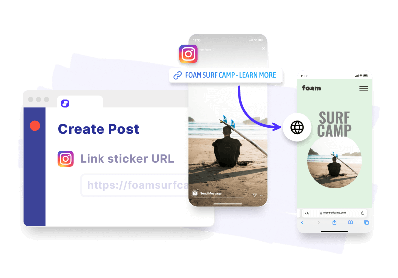 Autopost everything, even link stickers