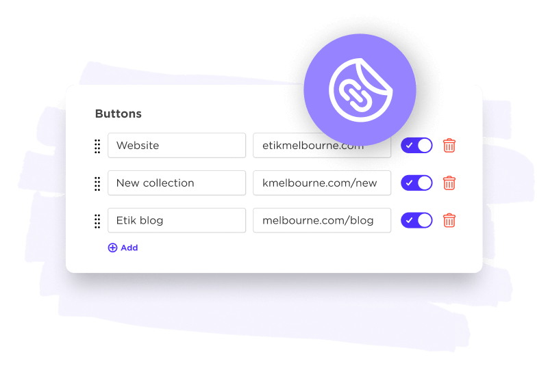 Custom link-in-bio URL with Sked Social