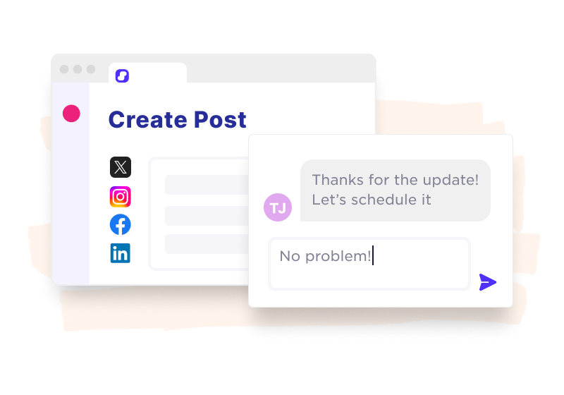 Collaborate internally with Sked Social